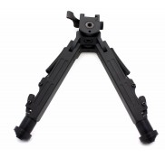 Tactical Rifle Bipod Square Leg Spring Lock 7.5 to 10 inch QD Picatinny Mount
